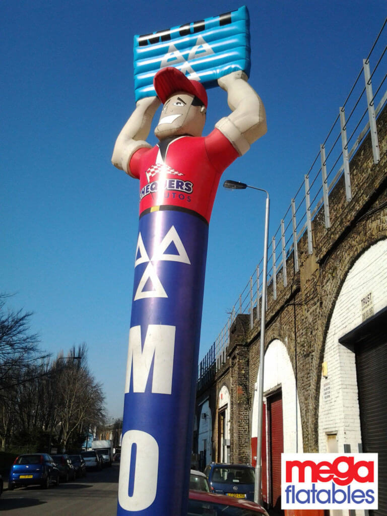 Giant Inflatable Chequers Autos MOT Ad AIr Dancer