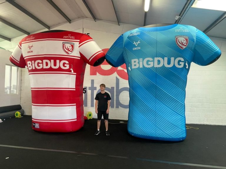 Giant inflatable Rugby shirt