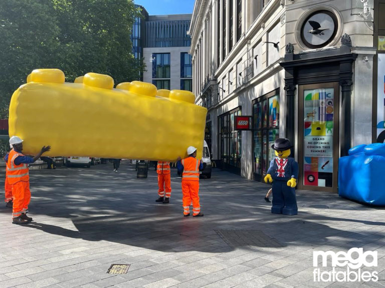 Giant inflatable Lego