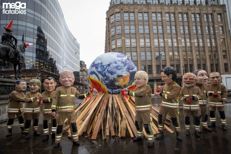 Giant inflatable earth