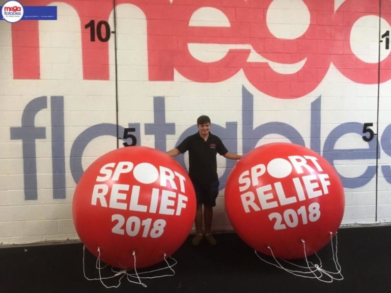 Sport Relief 2018 Advertising Inflatable Spheres