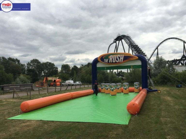 Giant Inflatable Zorb Bowling Fanta Cans