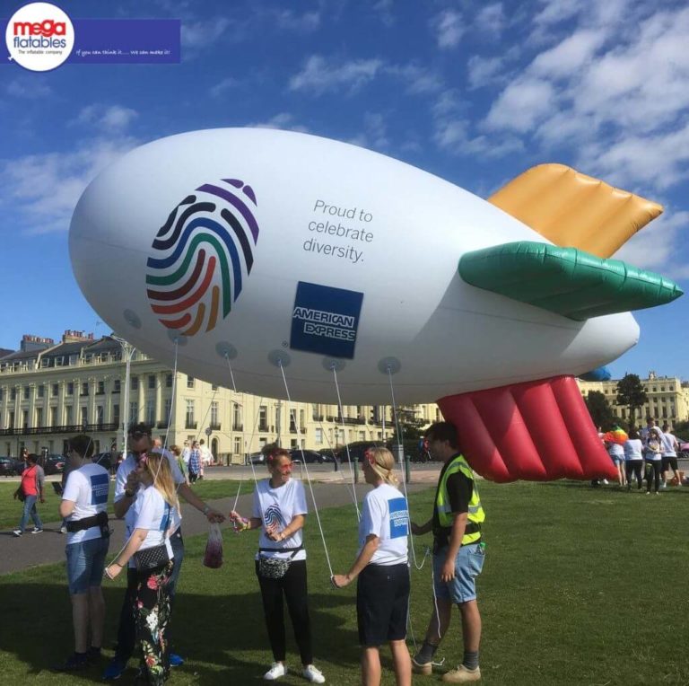 Giant Inflatable AmEx Diversity Blimp