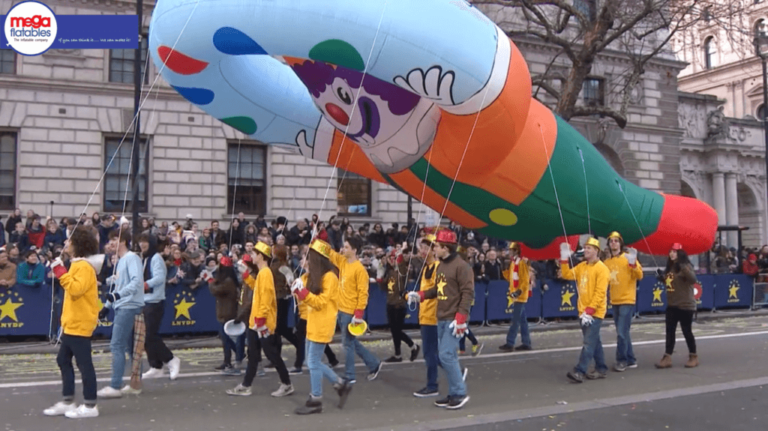 Giant Inflatable Clown Parade