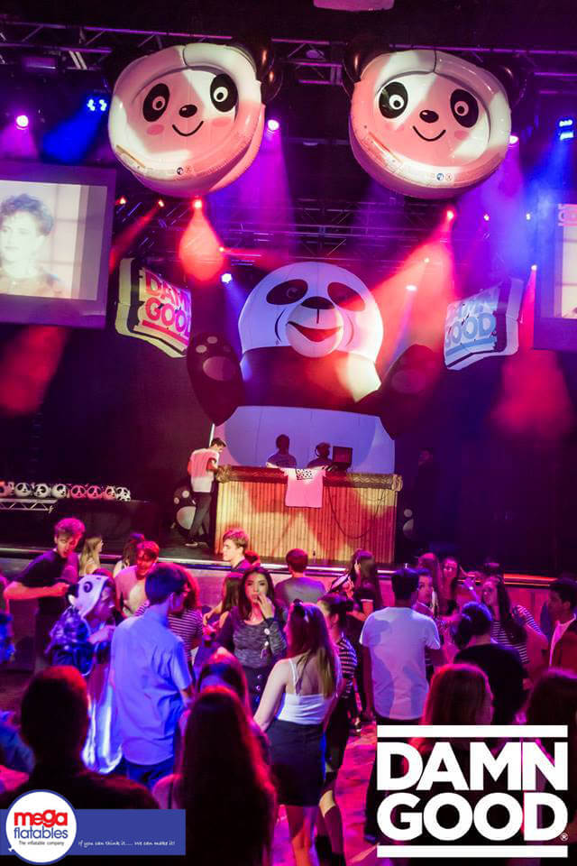 Inflatable Panda Nightclub