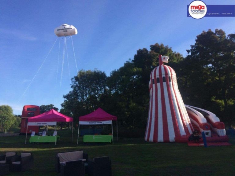 Giant Inflatable Cloud and Helter Skelter Event Inflatables