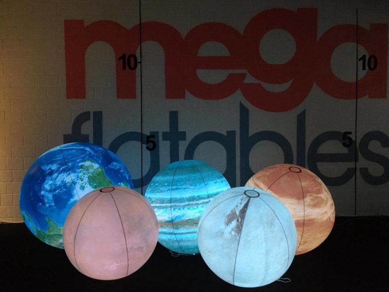 light up inflatable planets