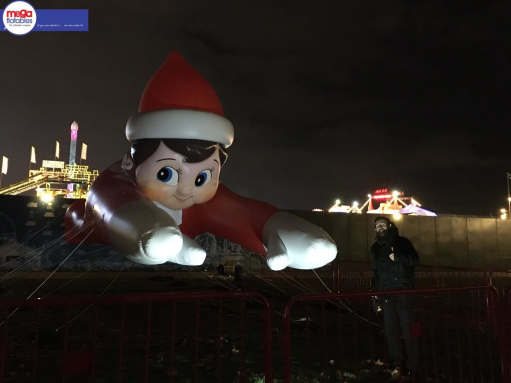 Giant Inflatable Elf on a Shelf