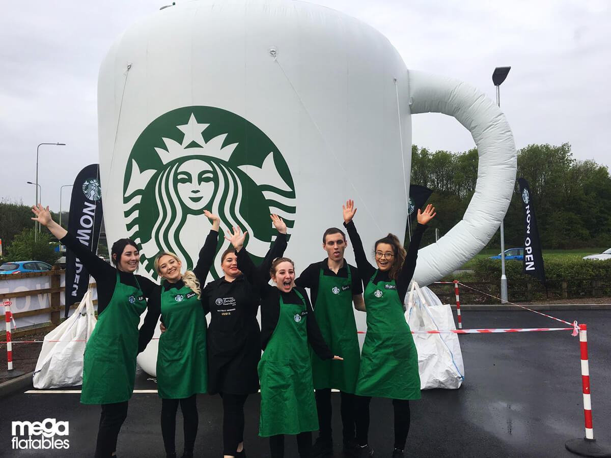giant inflatable coffee cup model inflatable