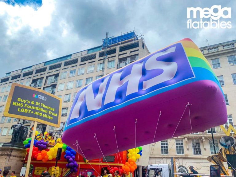 NHS Pride inflatable Blimp