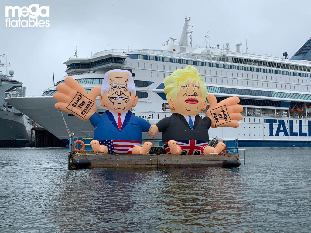 Boris Johnson Biden Inflatable