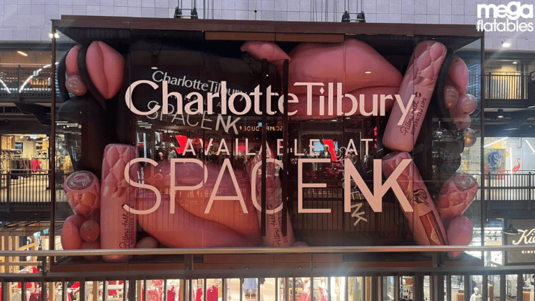 Inflatable product replica for Charlotte tilbury