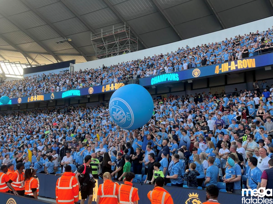 Manchester City’s Crowd Surfing Inflatable Celebration